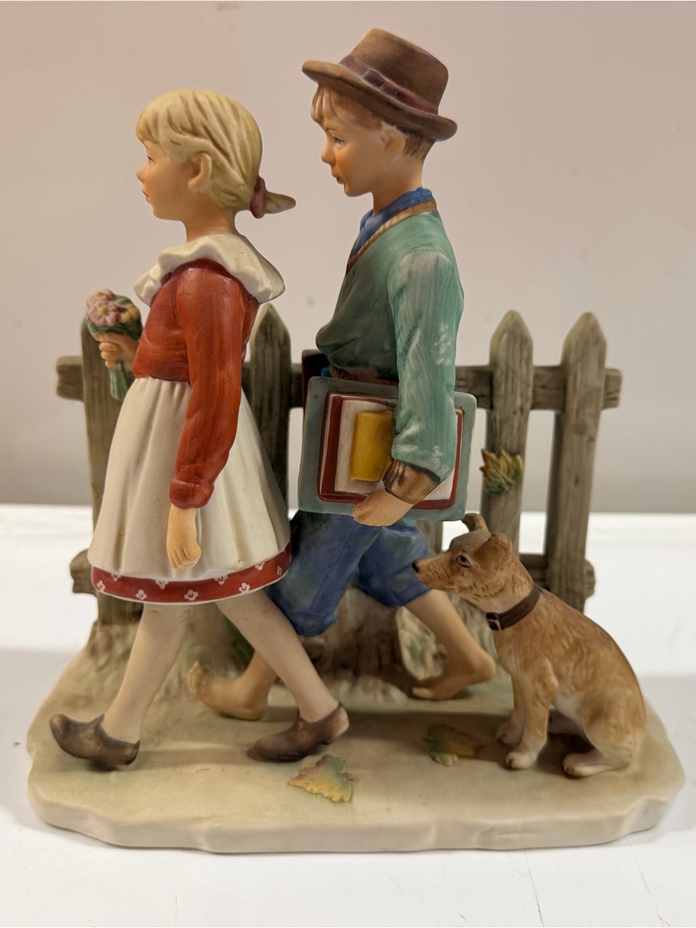 Vintage Norman Rockwell Fig. Gorham Fall A Scholarly Pace 1st Ed Picket Fence